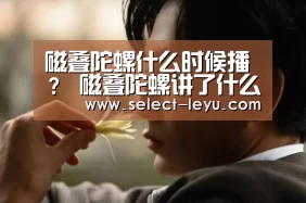 磁叠陀螺什么时候播? 磁叠陀螺讲了什么-乐鱼体育app下载(图2) 乐鱼体育app下载